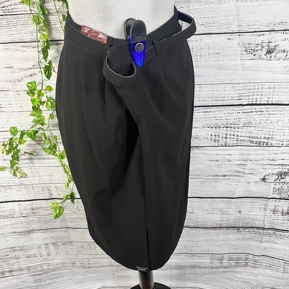 JM Collection Tummy Control Skirt sz 10 Black Classic Straight Pencil Knee Slim - Picture 10 of 12
